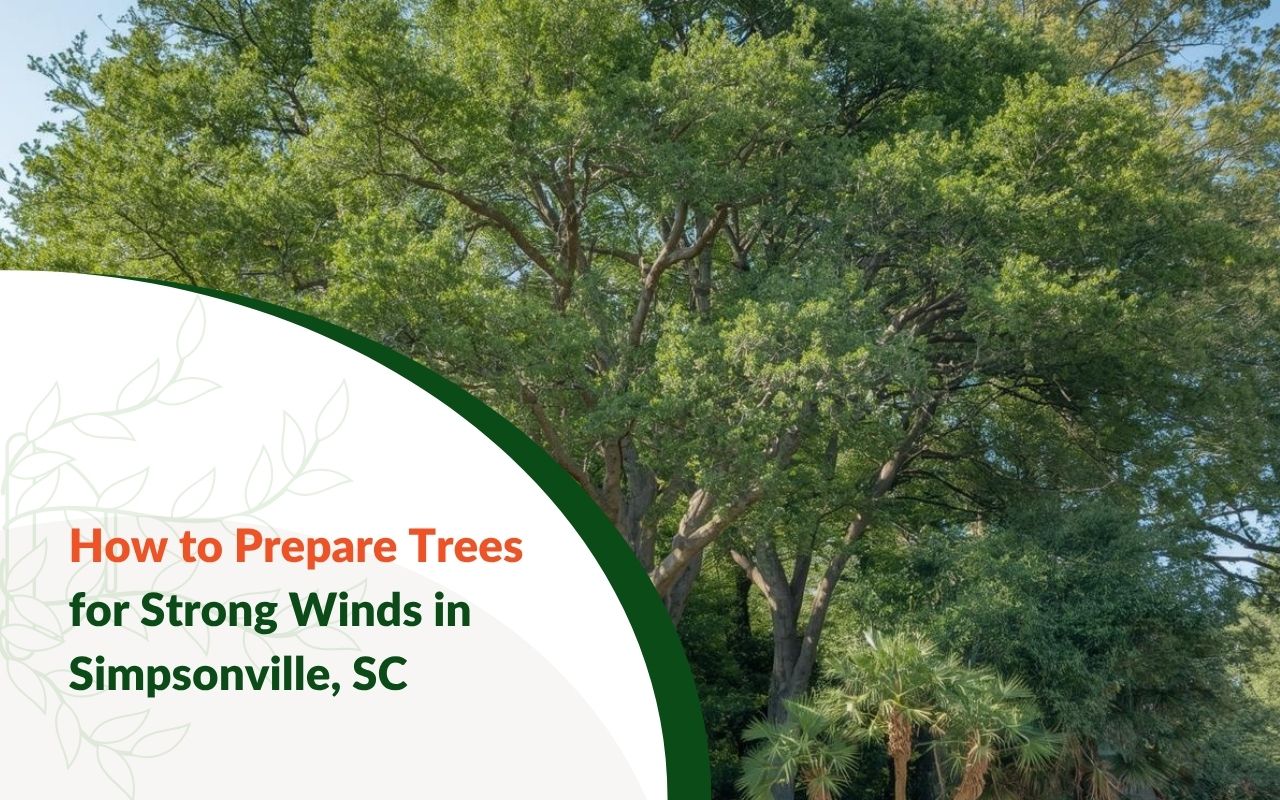Inspecting roots and trunk—how to prepare trees for strong winds in Simpsonville, SC