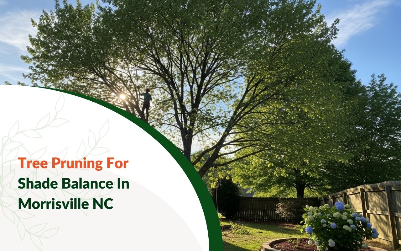 Tree Pruning for Shade Balance in Morrisville NC for a healthy backyard