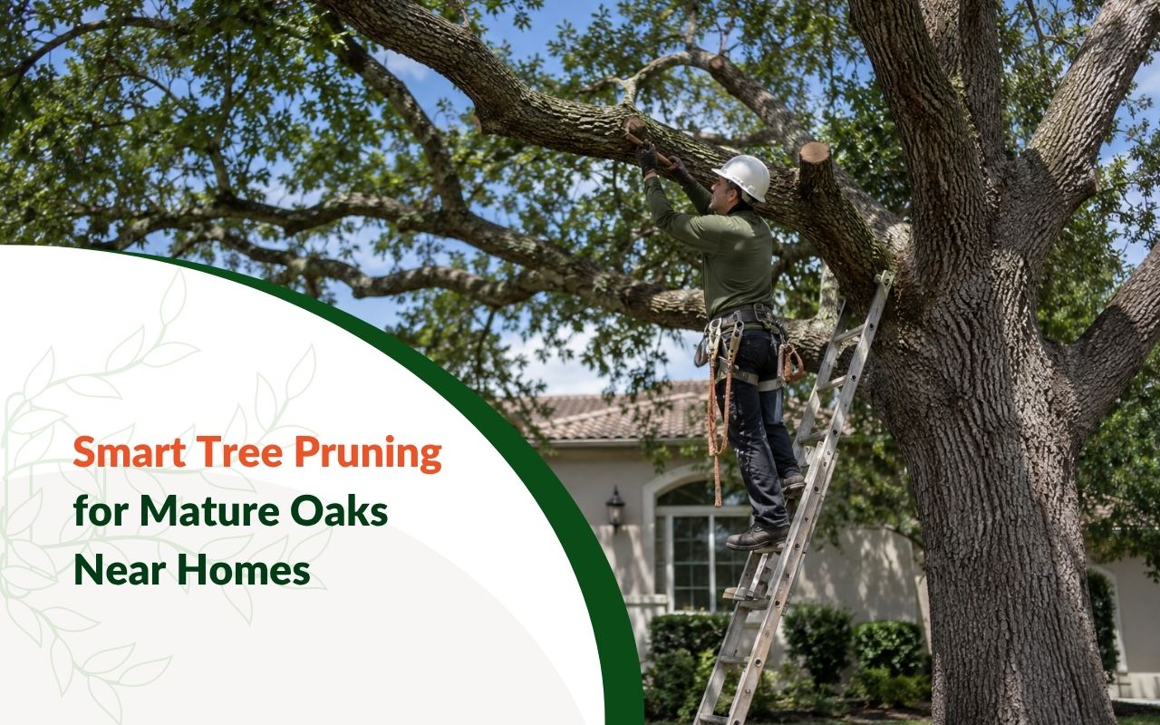 Careful Tree Pruning for Mature Oaks by a local team