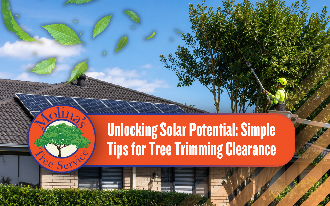 Professional tree trimming for solar panel clearance and better sunlight exposure