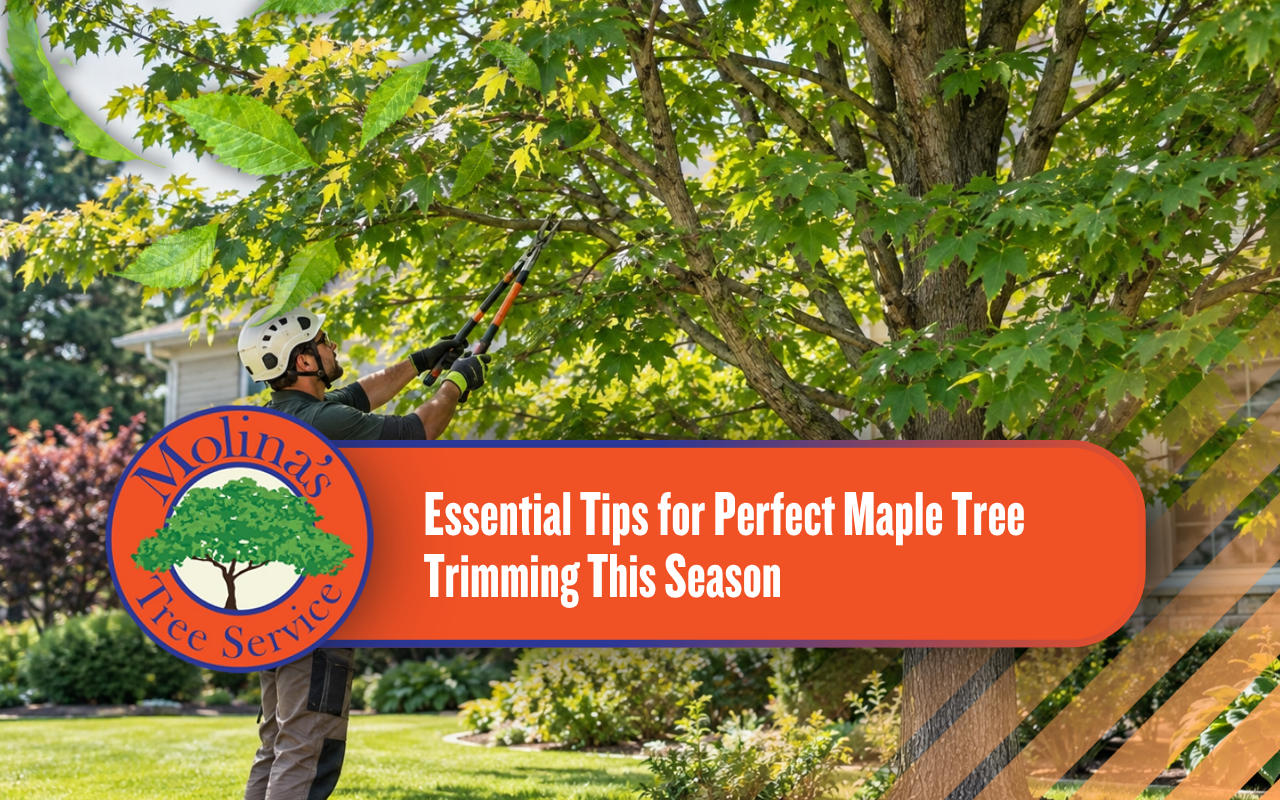 Maple Tree Trimming to improve canopy structure and healthy growth